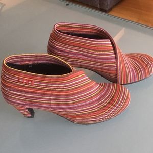 United Nude Brightly Colored Ankle Booties.